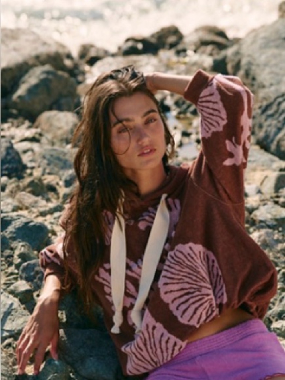 Shell baby hoodie